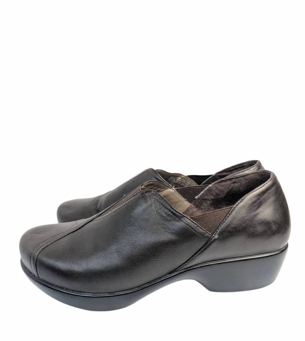 Dansko Arden Nappa Brown leather professional clog slip on womens 41 EU 10.5/11